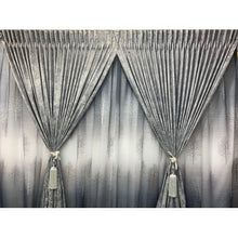 Load image into Gallery viewer, Grey &amp; White Theme Curtain &amp; Lace 2.5x2.4m
