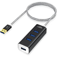 Load image into Gallery viewer, 4 Port USB 3.0 Hub Extension Cable 1.5m
