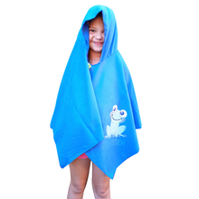 Load image into Gallery viewer, ThatGr8 Kadopi Frog - Blue - Kids Hooded Microfibre Towel
