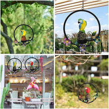 Load image into Gallery viewer, Outdoor Solar Wind Chime Light, Garden Light, Garden Decoration– Blue Parrot
