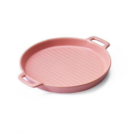 Fine Living Round Ceramic Oven Dish - Pink