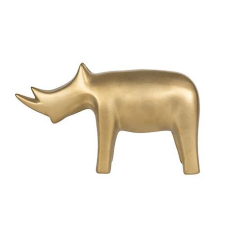 HouzeComfort Exclusive Ceramic Gold Plated Décor Rhino Artifact Ornament Buy Online in Zimbabwe thedailysale.shop