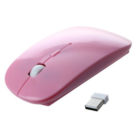 DW-Ultra Slim Wireless Mouse 2.4 GHz Nano Receiver ( PINK ) Buy Online in Zimbabwe thedailysale.shop