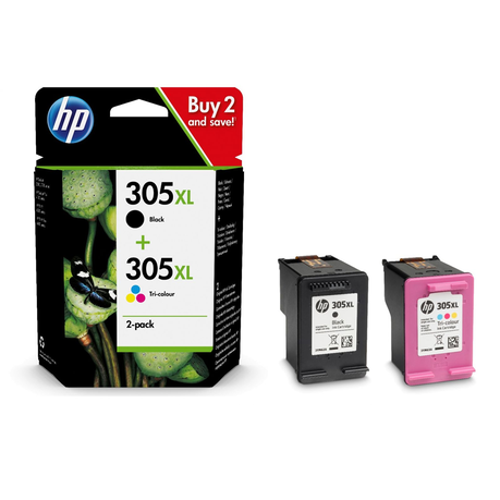 HP 305XL 2-Pack High Yield Tri-color/Black Original Ink Cartridge Buy Online in Zimbabwe thedailysale.shop