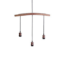 Load image into Gallery viewer, IWANA Wooden Barrel Tri-Pendant Ceiling Light
