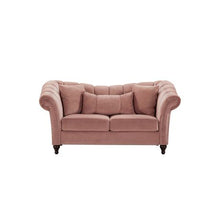 Load image into Gallery viewer, LUX Padded 2 Seater Sofa Pink
