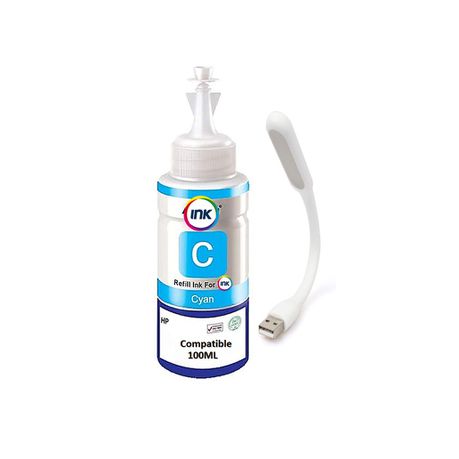 Universal Ink Compatible For HP-ink Tank Printers-Cyan 100ML Buy Online in Zimbabwe thedailysale.shop