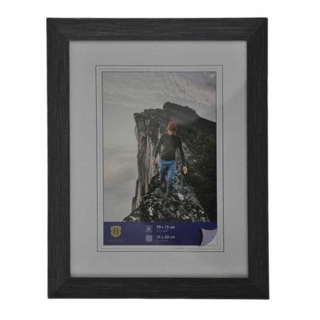 Edge Wooden Frame Picture Size 10x15cm Grey 1 Pack