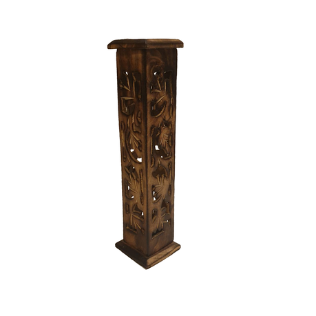 Handmade Wooden incense sticks & Incense Cone Burner Tower - Rectangular Buy Online in Zimbabwe thedailysale.shop