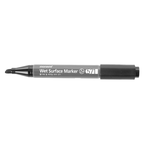 MONAMI Wet Surface Marker Black Chisel Tip