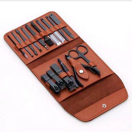 16 Piece Manicure Tool Set Pedicure Kit - Tan Buy Online in Zimbabwe thedailysale.shop