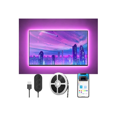 Govee - 3M RGB LED TV Backlight - Music sync, 64+ Scene Modes, USB Powered