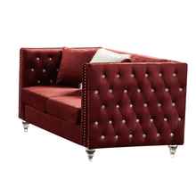 Load image into Gallery viewer, LUX Studded 2 Seater Soda Red
