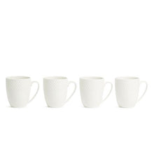 Load image into Gallery viewer, George &amp; Mason - Embossed Diamond Edge Porcelain Dinner Set - 16 Piece
