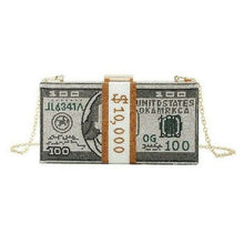 Load image into Gallery viewer, $10000 Dollar Clutch Evening Rhinestone Bag
