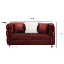 Load image into Gallery viewer, LUX Studded 2 Seater Soda Red
