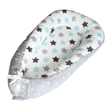 Load image into Gallery viewer, Mamakids Portable Baby Nest and Co-Sleeper - Blue Stars
