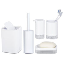 Load image into Gallery viewer, Wenko - Toilet Brush - Oria Range - White &amp; Clear
