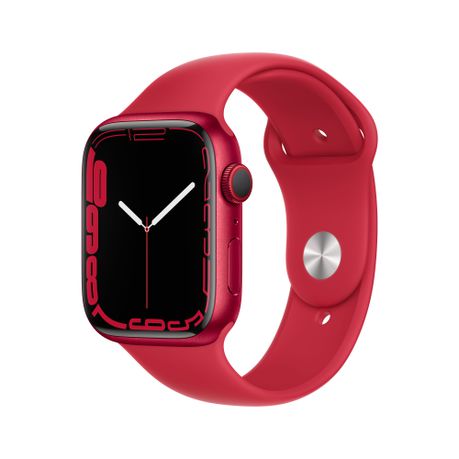 Apple Watch Series 7 GPS + Cellular (45mm) - PRODUCT(Red) Case with PRODUCT(Red) Sport Band