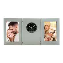 Load image into Gallery viewer, Folding Photo Frame, Clock and Pen Holder
