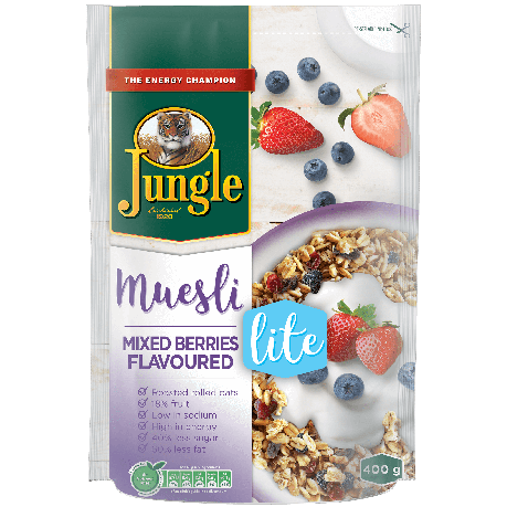 Jungle Mixed Berries Lite Muesli 400g