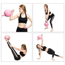 Load image into Gallery viewer, Adjustable Double Handles Water Weight Kettlebell for Yoga Fitness-Pink
