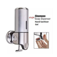 Load image into Gallery viewer, LPS Hotel Wall Soap Sanitizer Shampoo Stainless Steel Dispenser 500ml
