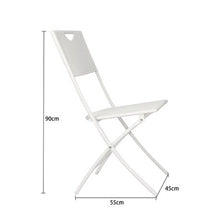 Load image into Gallery viewer, Patio Garden Iron Folding Chair
