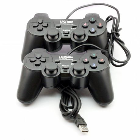 KT&SA USB Twin Doubleshock Gamepad FOR Laptop Desktop Computer Buy Online in Zimbabwe thedailysale.shop