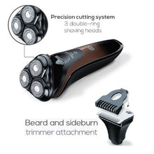 Load image into Gallery viewer, Beurer Rotary Shaver with Beard/Sideburn Styler and Contour Trimmer HR8000
