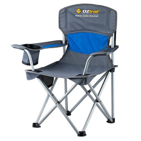 Oztrail Junior Deluxe Arm Chair -  Blue