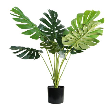 HouzeComfort Artificial Monstera Pot Plant Indoor and Outdoor Buy Online in Zimbabwe thedailysale.shop