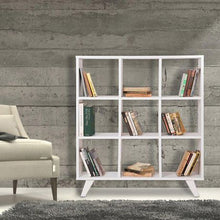 Load image into Gallery viewer, Cansu - White Bookshelf
