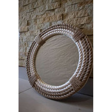 Load image into Gallery viewer, Coastal Hand Crafted Round Mirror
