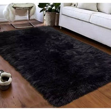 Load image into Gallery viewer, Large Premium Fluffy Carpet/Rug - Full Black
