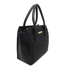 Load image into Gallery viewer, Blackcherry Celine Style Black Quilted Tote
