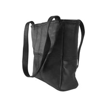 Load image into Gallery viewer, MIRELLE Leather Classic Shopper Handbag - Small - Black
