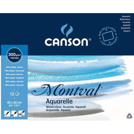 Canson Montval Pad 4Sides 12S 40X50 300G Buy Online in Zimbabwe thedailysale.shop