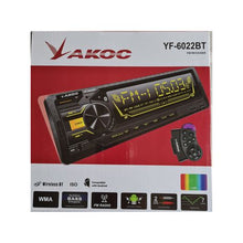 Load image into Gallery viewer, Akoc Car Mp3 Player with Bluetooth YF6022BT
