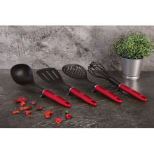 Load image into Gallery viewer, Berlinger Haus 4-Piece Nylon Kitchen Utensil Set - Burgundy Metallic Line
