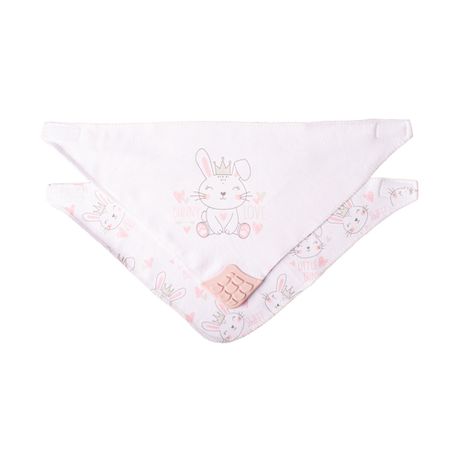 Baby Bunny 2 Pack Bandana Teether Bib