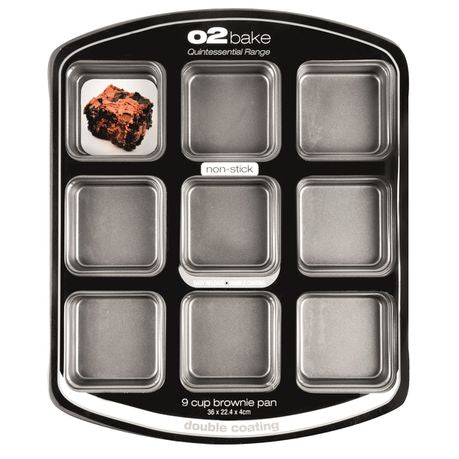 O2 Bake 9 Piece Brownie Pan Buy Online in Zimbabwe thedailysale.shop