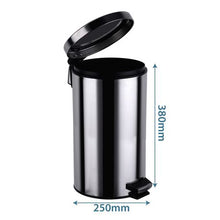 Load image into Gallery viewer, SDS Stainless Steel Pedal Waste Bin - 12 Litre 12L
