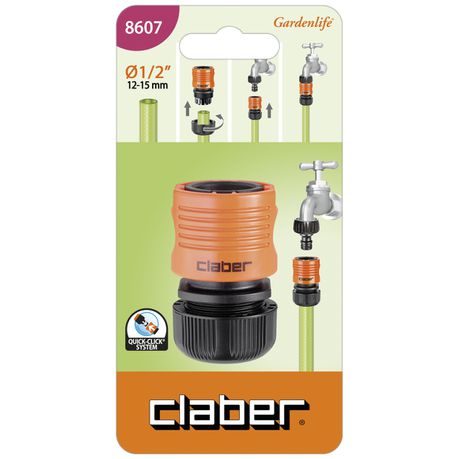 Claber 1/2 Click Connector (Carded) Buy Online in Zimbabwe thedailysale.shop