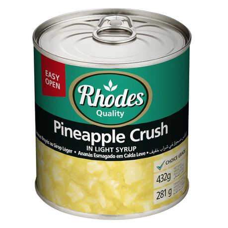 Rhodes - Pineapple Crush in Light Syrup 12x432g Buy Online in Zimbabwe thedailysale.shop