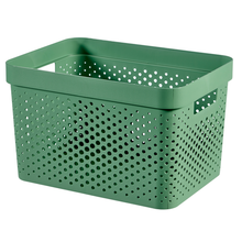 Load image into Gallery viewer, Curver By Keter Infinity 17L Storage Basket With Dots - Green
