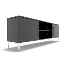 Load image into Gallery viewer, BAM! High Gloss Black TV Stand - 1800
