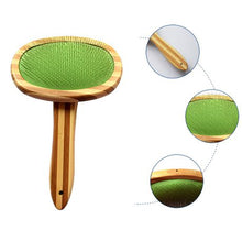 Load image into Gallery viewer, Pet Wooden Handle Comb Dog Cat Cleaning Massage Brush
