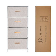 Load image into Gallery viewer, Gretmol Drawer Storage Cabinet - Light Grey &amp; White
