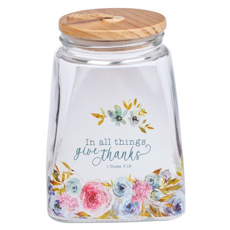 Glass Gratitude Jar - In All Things Buy Online in Zimbabwe thedailysale.shop